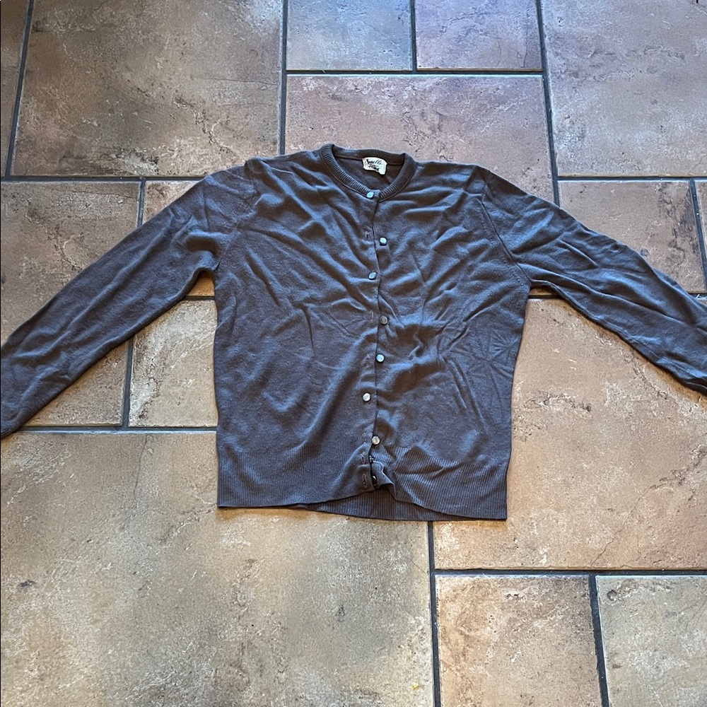 VINTAGE JANELLE BROWN CARDIGAN